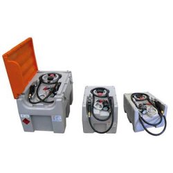 Station gasoil embarquée Easy 600L - Cuve PE haute résistance - Pompe électrique 12V - Conforme ADR