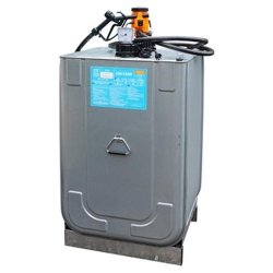 Station UNI CENTRI 400 litres avec réservoir intérieur en PEHD - Pour gasoil, eau et liquide de refroidissement - CEMO - 90561