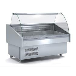 DOCRILUC Vitrine Mobile Prof. 915 - Sans Etagere - Vitre Double Courbe - Froid Statique Et Plaque Froide - 1505X915X1185 - 230V-50Hz EEC-150-EF-CC - E