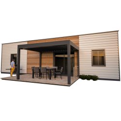 Container flottant au design industriel,  robuste et adapté aux campings et centres de loisirs