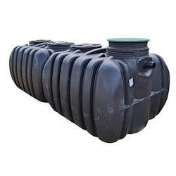 Cuve de stockage d'eau enterrée horizontale 8000l - NOIR - noir 0637962082425