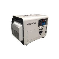 Groupe électrogène diesel Hyundai DHY8000SE - 6000W max, 5500W nominale, démarrage électrique, silencieux
