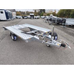 Remorque porte mini voiture Roadster Auto - PTAC 1300 kg - 1 essieu freinée basculante - Référence Roadster Auto