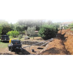 Pompe à béton - Putzmeister - opérationnelle depuis 2011, débit 18m3/h, tuyaux jusqu'à 135mL