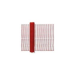 Barrière de chantier en PVC orange - haute visibilité - rouleau de 50 m x 1 m