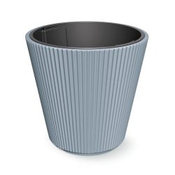 Prosperplast - Jardinière grise avec réserve d’eau, collection MILLY - 39x39x37 cm, capacité de 29 L - gris plastique polypropylène ZA5625