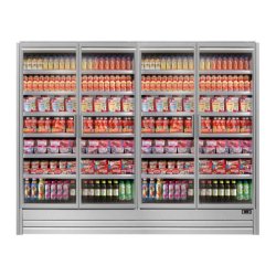 Vitrine verticale froid positif 4 portes Bonnet Névé EPTA Multifresh 4P/250 Modular P88cm (%IN1-1C-205...)