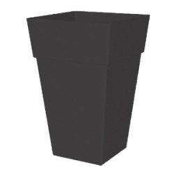 Bacs à fleurs carrés - colonne carrée jaime - anthracite