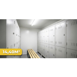 Bungalow vestiaire, vestiaire de chantier conteneur modulaire