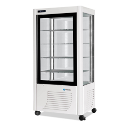 Vitrine négative 4 faces - SCAIOLA 540 litres - Température -20 à -5°C - Éclairage LED - Carrosserie effet inox
