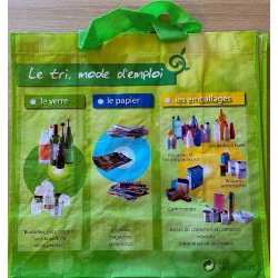 100 Sacs de pré-collecte réutilisables en PP tissé 80% recyclé 140/m2 - SPCPPTBC-PU01/PP