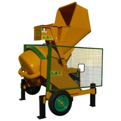 Skipper S 520 bétonnières - Lino Sella - tambour 520L, moteur électrique ou diesel, mécanisme électro-hydraulique