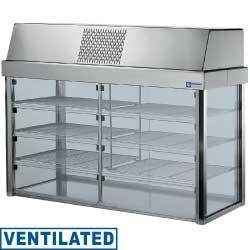 Vitrine réfrigérée avec fond isolant à poser - 3 niveaux - modèle IN/VTAF15 - pour 4 GN 1/1