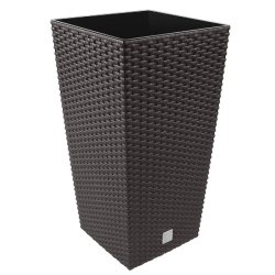 Prosperplast - Pot Rato 11,4 L avec insert, 20x20x37,6 cm, coloris Ocre foncé - marron plastique ZA1012