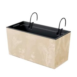 Prosperplast - Jardinière URBI CASE BETON EFFECT W - 39,5x18,5x19,5 cm, crème - beige plastique ZA4105