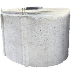 Cuve béton ovale 5000L - citerne enterrée en béton vibré pour récupération d'eau de pluie