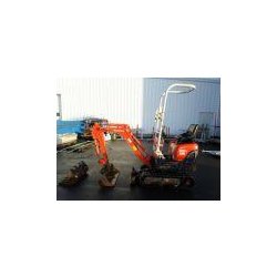 Mini-pelle Kubota K0083G d'occasion - 2009, 980 kg, chenilles caoutchouc, attache rapide KLAC