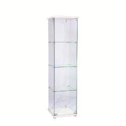 Vitrine plafond blanc 3 tablettes 40x40x160cm