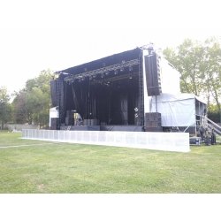 Location de scène mobile couverte - 60 à 160 m² avec options annexes