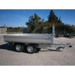 Benne tribenne PW3 - 330x180 cm - 3500 kg PTAC - électrique - 2 essieux - Debon (stock uniquement)
