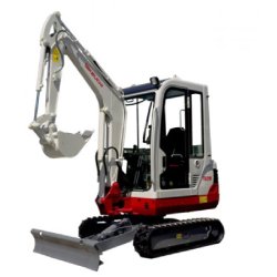 Mini Pelle Takeuchi TB 219 - 1945 kg, Profondeur de Fouille 2520 mm, Moteur Yanmar 15,6 ch