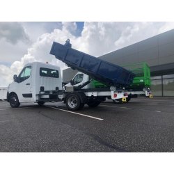 Benne ampliroll 3,5t - ridelles fixes - 2,2m3 - modèle C 3.2 - IPN 140 - doubles vantaux