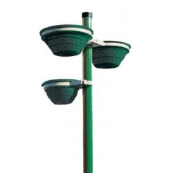Jardinières sur poteau - Poteaux en acier 4m et bacs en polyéthylène résistants UV, chaleur et gel
