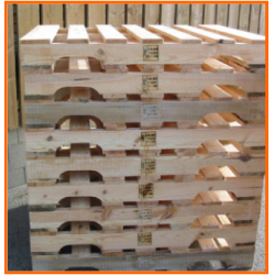 Palettes en bois NIMP 15 - Traitées haute température et écorcées