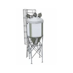 Silo cloisonné 50/50 monocoque pour l'alimentation programmée des vaches laitières - Capacité 10 à 25m3 - Ø2325 ou Ø2700
