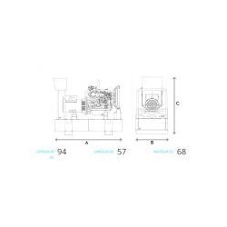 Gza1-6 m6 groupe électrogène - genelec-  6,8kw prp