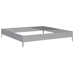 Helloshop26 - Jardinière bac lit surélevé plantes fleurs terrasse jardin de jardin 100 x 100 x 18,5 cm acier inoxydable Argent 02_0039260 02_003926
