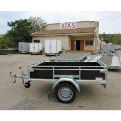 Remorque utilitaire 201x135x45 - 1 essieu - Expert Bois - 500 kg PTC - Stock uniquement
