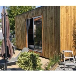 Studio de jardin - KIT&A - 11,6 m² en kit avec menuiseries en PVC double vitrage et structure isolée