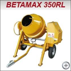 Bétonnière tractable Betamax 350RL - 2 roues - moteur Diesel Lombardini ou essence Honda