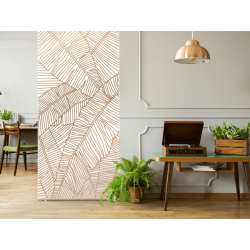 Cloison amovible en aluminium et toile tendue - végétal - sur mesure - Tisalia