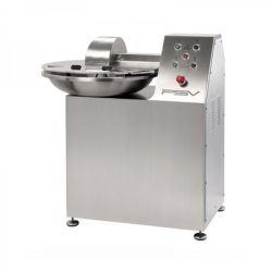 Cutter à viande horizontal PSV Villa C50 - 50 litres, tout inox AISI 304, cuve tournante et tête 3 couteaux