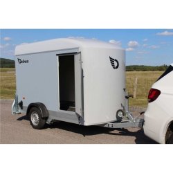Roadster 300 + porte - Remorque fourgon aluminium Debon - PTAC 1300 kg - Suspension Pullman 2