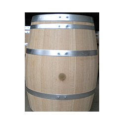 Tonneau en bois 225L Bordeaux Château - pour transport - 6 cercles galvanisés