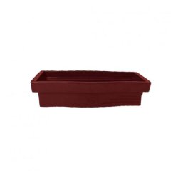 Jardinière apparence pierre avec réserve d'eau 70L - double peau - couleurs variées - Plast'Up Rotomoulage