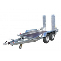 Remorque porte-engins Lider 3.5T - 3m - 2 essieux - PTAC 3500kg - Plancher bois et rampes alu