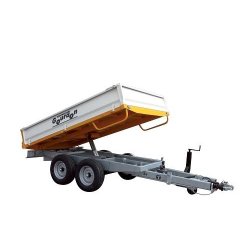 Gourdon - Remorque basculante RB35 - PTAC 3500 Kg - 2 essieux - Homologation CE