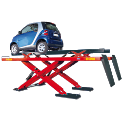 Pont élévateur électrohydraulique à ciseaux - Erco XT 5000 CT LT - Profil bas pour véhicules légers et contrôleurs de géométrie