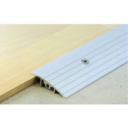 Rampe de seuil en aluminium brut - 10 mm pour revêtement - 50 x 10 mm - longueur 3 m - Référence DIN036