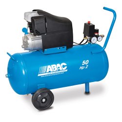 Compresseurs d'air mobiles à piston - 50 L, 2-3 ch - 8 à 10 bar - Avec ou sans huile