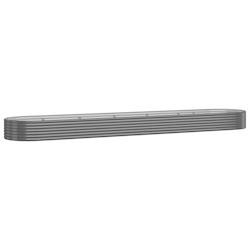 Helloshop26 - Jardinière bac lit surélevé plantes fleurs terrasse jardin de jardin acier enduit de poudre 507 x 100 x 36cm gris 02_0039660 - gris a