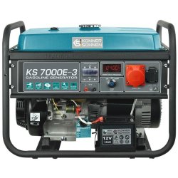 Groupe électrogène triphasé à essence DE 5,5 kW - KÖNNER & SÖHNEN - 7000E-3