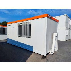 Bungalow + container 8' sur berce ampliroll pour chantier - locanet
