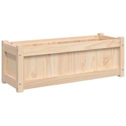 Helloshop26 - Jardinière bac lit surélevé plantes fleurs terrasse jardin d'extérieur 90 x 31 x 31 cm bois de pin massif marron 02_0038566 - marron