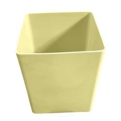 Pot de fleurs carré cubio h 50 cm-plast'up rotomoulage - IVOIRE - beige 0637962081947