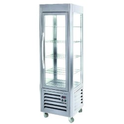 Vitrine réfrigérée 4 faces vitrées 360L froid positif